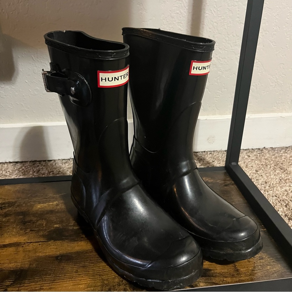 Hunter Women’s Original Short Rain Boots Black, Size